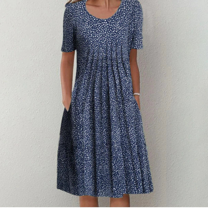 Margaret – Chic Printed Midi Dress