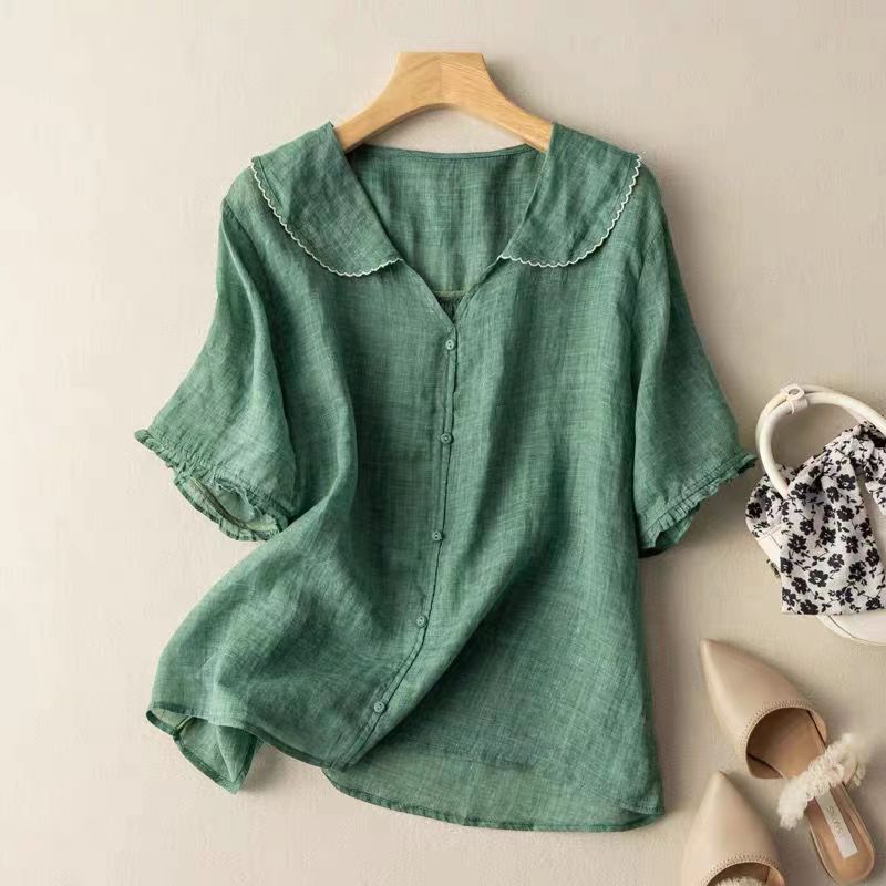 Margaret | Airy Linen Vacation Blouse