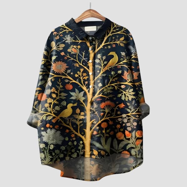 Charlotte | Handmade Floral Shirt for Women - barbara - cambridge