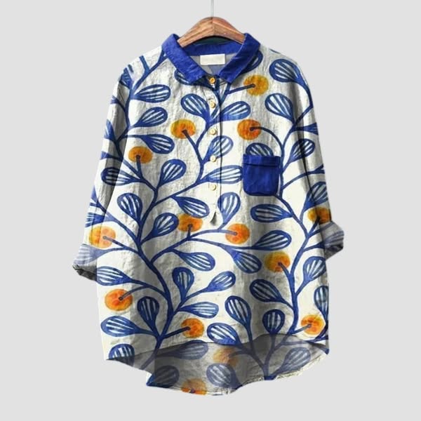 Charlotte | Handmade Floral Shirt for Women - barbara - cambridge